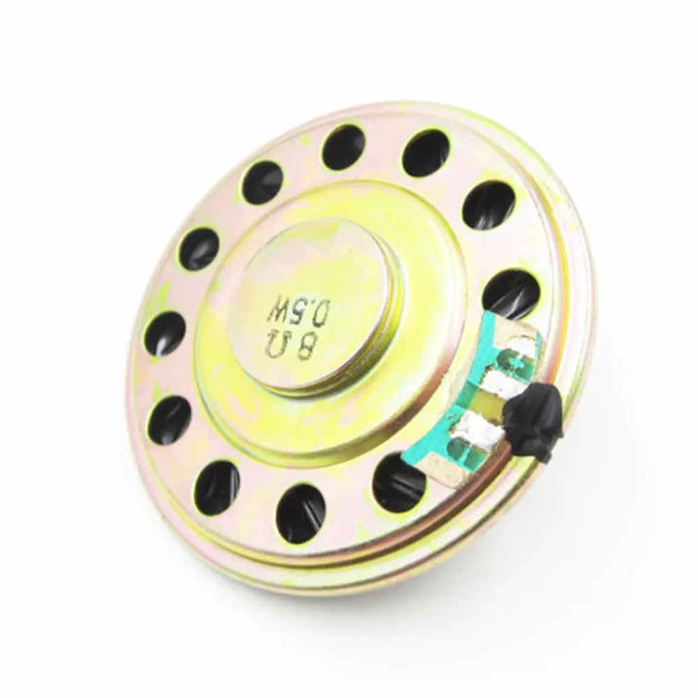 Trompeta pequeña de 8 OHM y 0,5 W, altavoz pequeño de 50mm de diámetro, timbre de Metal duradero, venta al por mayor, electrónico, 2 unidades por lote - imagen 5