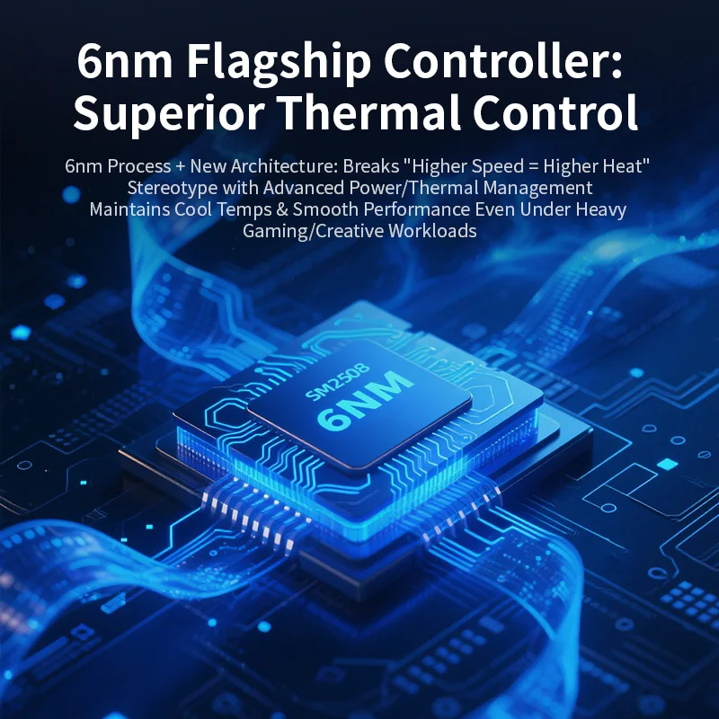 MOVESPEED 14000 MB/s PCIe5.0 SSD NVMe M.2 2280 unidad interna de estado sólido con caché DRAM disco duro SSD M2 de 2TB para PS5 portátil PC - imagen 5