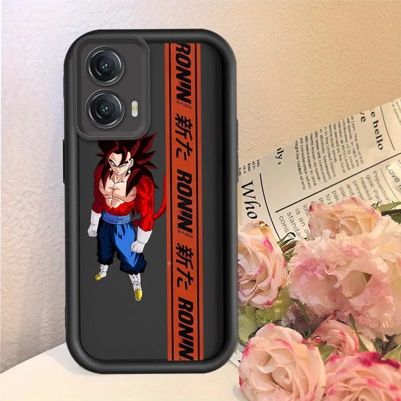 D-Dragon Ball lindo divertido Goku cubierta para Motorola MOTO Edge G85 G54 G35 G34 G32 E22 E14 G04 50 5G caja de teléfono con escalera de ojos - imagen 3
