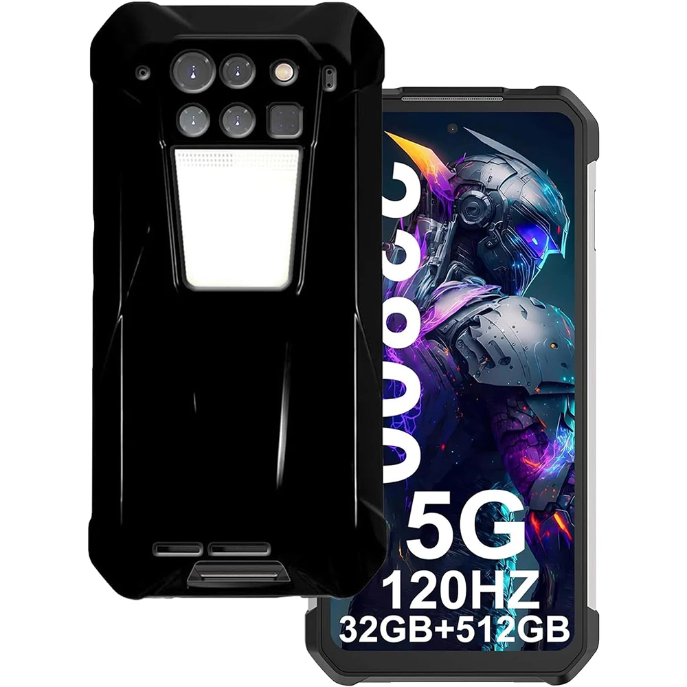 Funda de vidrio templado para Unihertz Tank 3 Pro, transparente, suave, TPU, a prueba de golpes - imagen 3