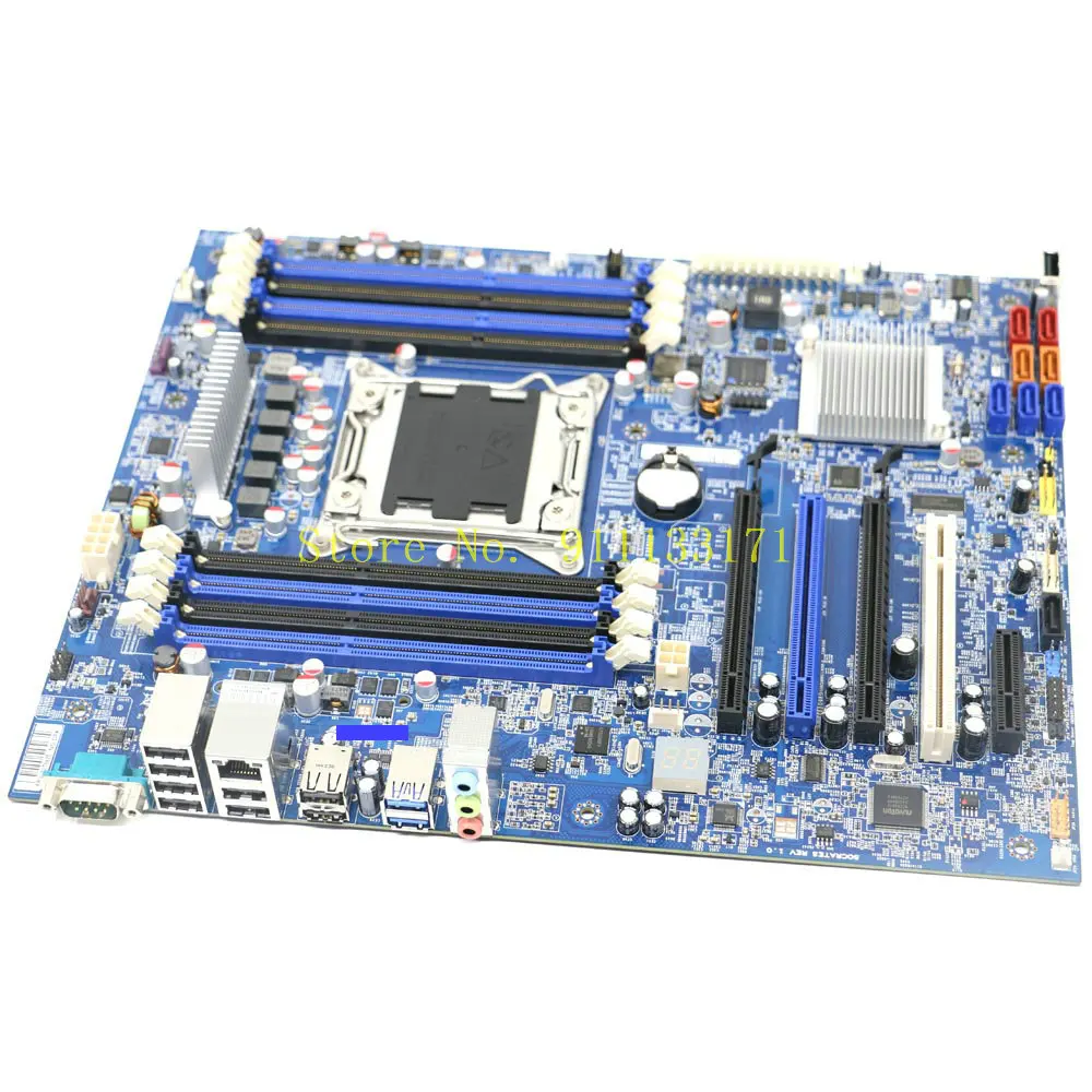 Placa base 1,0 probada para Lenovo ThinkStation S30, 03T8420, SOCRATES REV 100%, c602, Chip LGA2011, X79