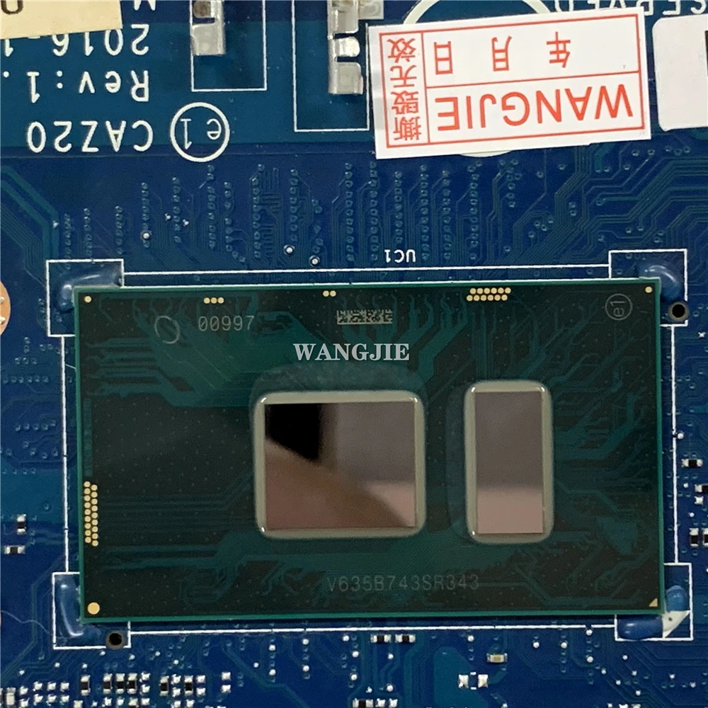 Para Dell Latitude 7480 E7480 placa base de computadora portátil CN-03V9YR 03V9YR 3V9YR CAZ20 LA-E132P REV: 1,0 con SR2ZW I3-7100U reacondicionado - imagen 3