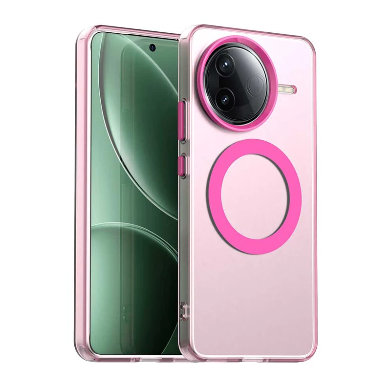 Para Xiaomi Redmi K80, K80 Pro funda magnética ELVEV ultrafina dura PC TPU cubierta de teléfono de succión translúcida - imagen 2