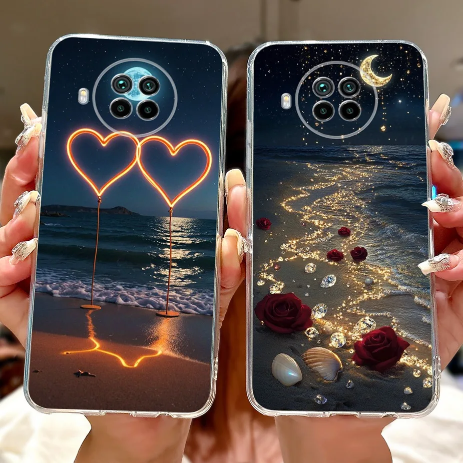 Para Xiaomi Mi 10T Lite 5G funda Mi10i funda pintada de lujo funda de teléfono de silicona suave para Xiaomi Mi 10i Mi10T Lite 5G Fundas parachoques - imagen 2