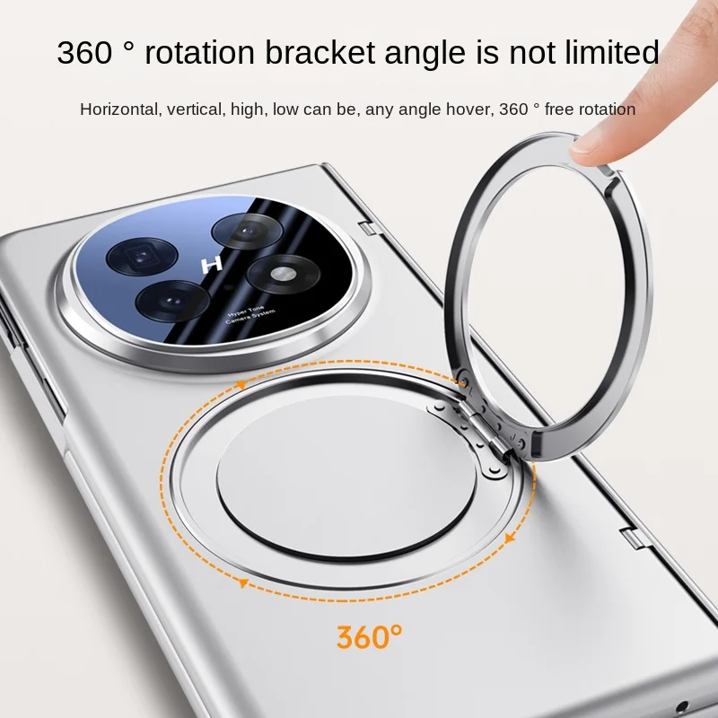 Para OPPO Find N5 funda de lujo de cuero PU Magsafe anillo soporte magnético funda protectora trasera para Find N5 N 5 carcasa de cubierta completa - imagen 4