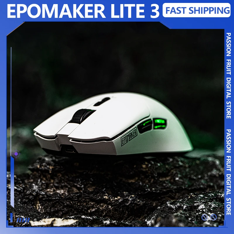 EPOMAKER Click Lite 3 modos PAW3311 58g inalámbrico Bluetooth ligero 12000DPI ratón de larga resistencia Oficina Gaming PC portátil regalo