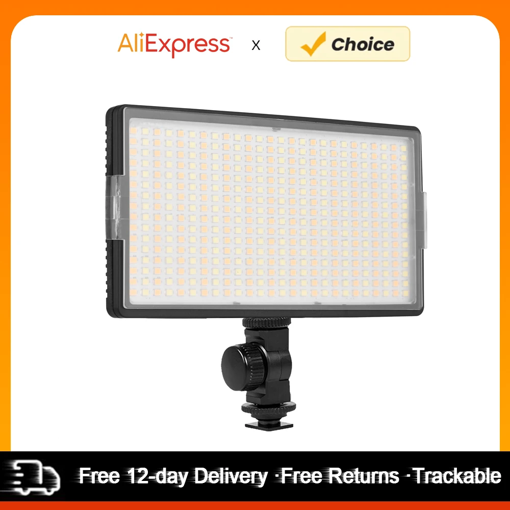Luz LED-416 para vídeo, Panel de luz profesional para fotografía en cámara, 416 Uds., cuentas de luz brillantes con cabeza de bola con orificio para tornillo de 1/4"