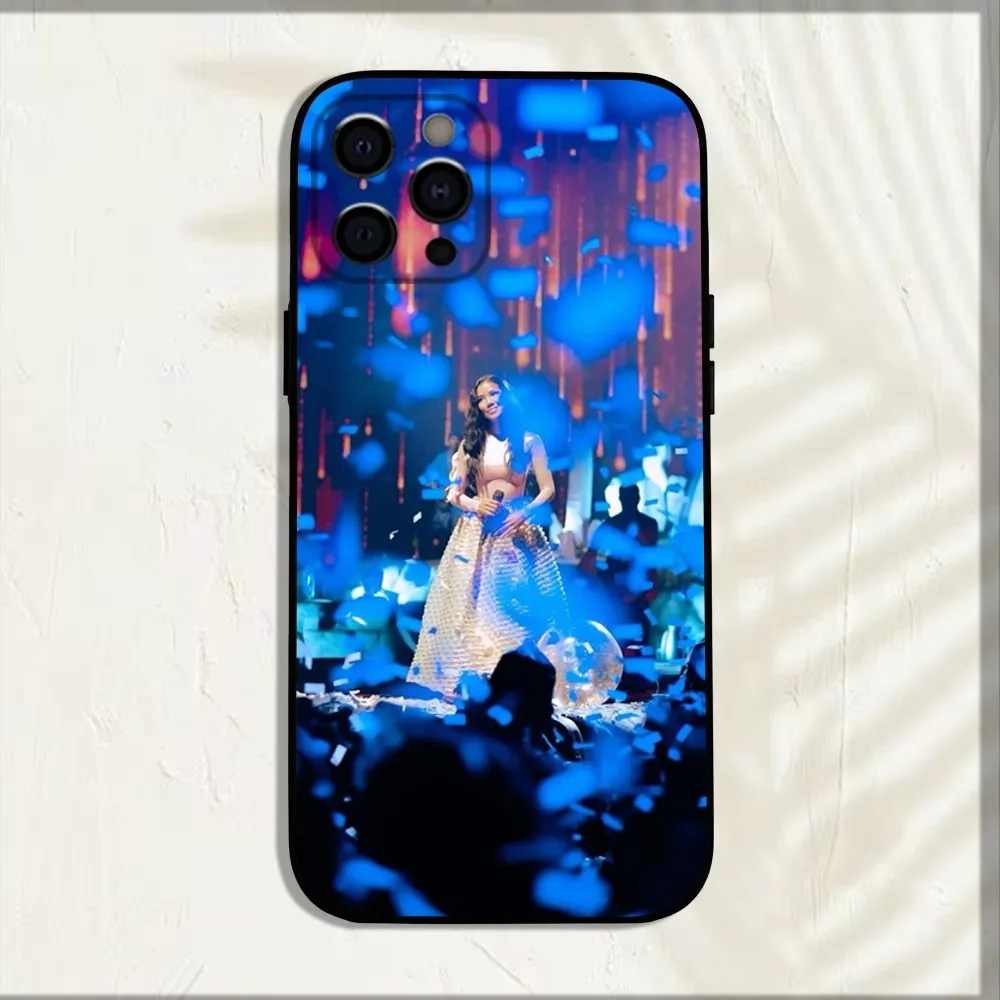 Singer j-jhene a-aiko funda de teléfono para iPhone 16,15,14,13,12,11,Pro,X,XS,Max,XR,Plus,Mini funda negra suave - imagen 3