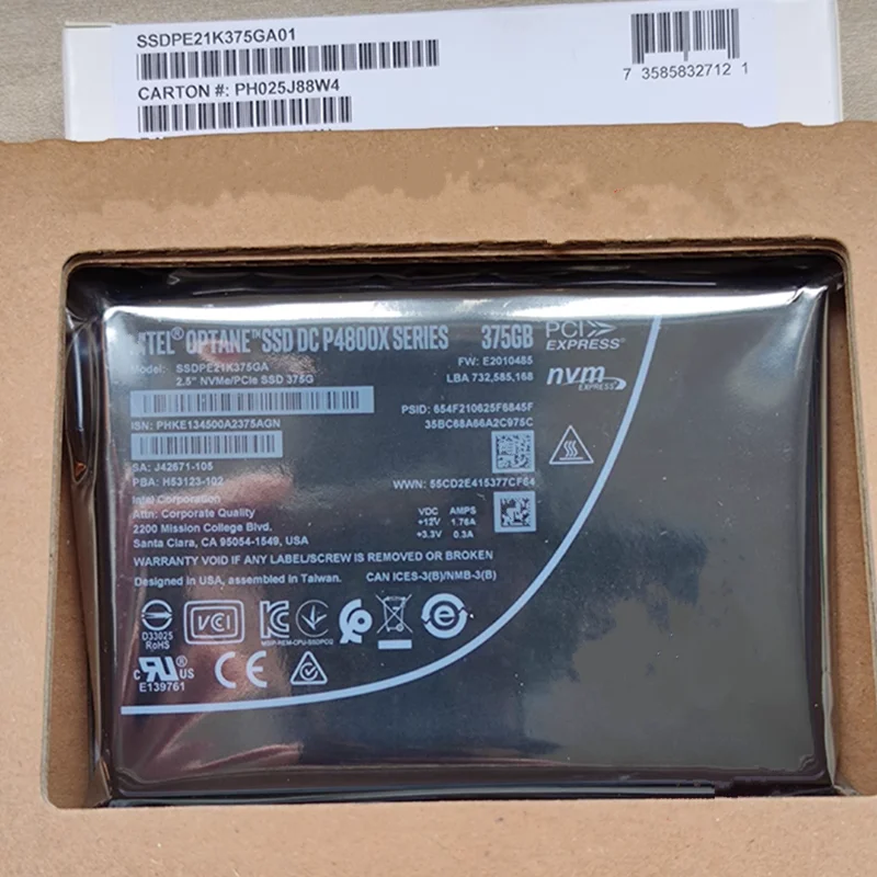 Nuevo Original para Intel Optane Ultra larga duración SSD P4800X 375G 750G 1,5 TB U.2 Enterprise unidad de estado sólido servicio NVME SSD - imagen 4