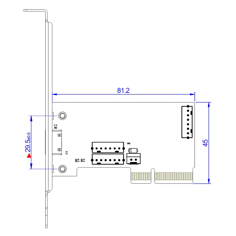 Tarjeta de expansión PCIe 4,0 X4 a SFF 8611/ 8612, adaptador PCI Express, tarjeta convertidora - imagen 3