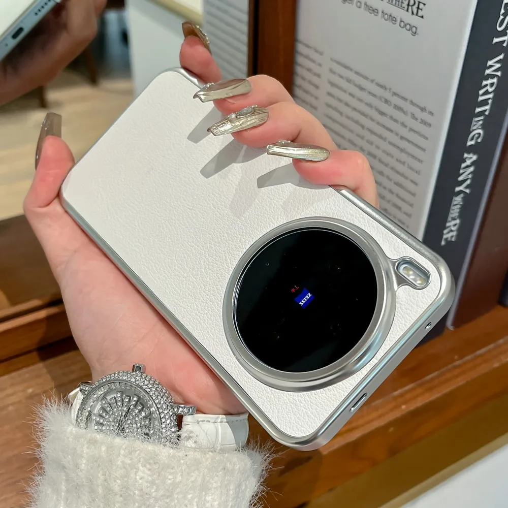 Para VIVO X300 Pro funda de lujo dura de PU funda protectora trasera para VIVO X300 X300Pro carcasa de teléfono - imagen 3