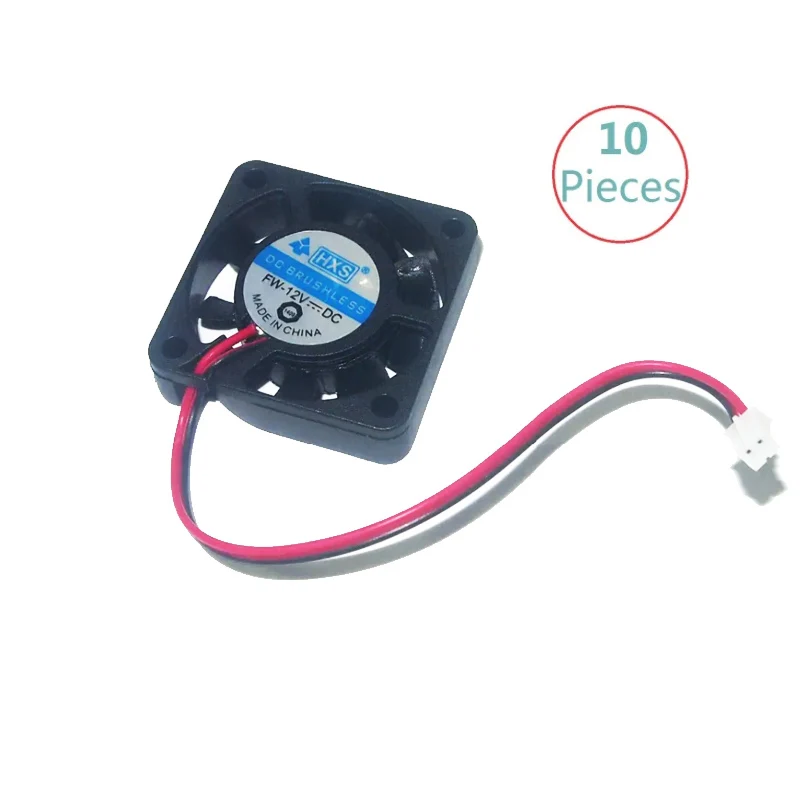 Ventilador de refrigeración de PC sin escobillas, 4cm, 2 pines (o 3 pines), 12V, 40mm x 10mm, 4010, CC, vga, 10 unidades por lote