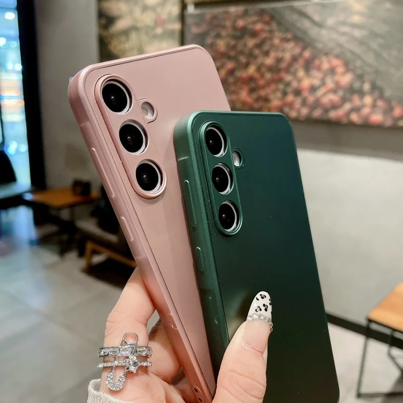 Funda de cristal mate para Samsung S25 S24 S23 S22 S21 S20 FE S10 Note 10 Plus 20 Ultra A73 A72 A71 A51 A50 A70 A55 A54 A53 A52 - imagen 4