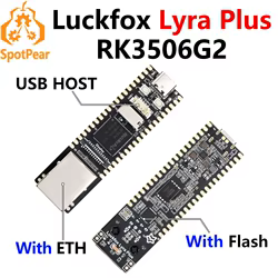 Luckfox Lyra Plus Flash-Boot RJ45 ETH versión RK3506G2 Rockchip Linux placa RK3506 para pantalla MIPI/DSI Cortex-A7