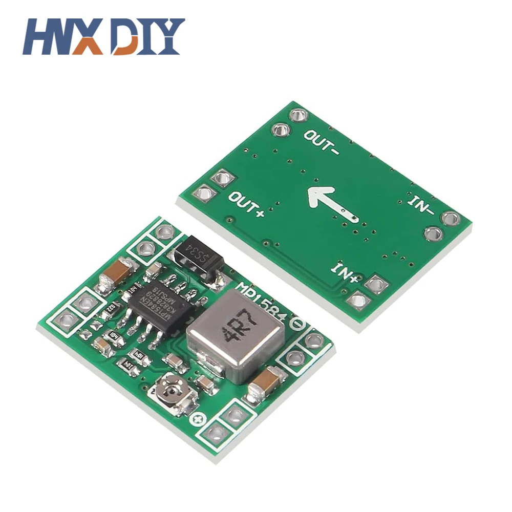Módulo de fuente de alimentación reductor de piezas MP1584, convertidor Buck ajustable 3A para Arduino, reemplaza LM2596, 24V, 12V, 5V, 3V, 10 DC-DC - imagen 5