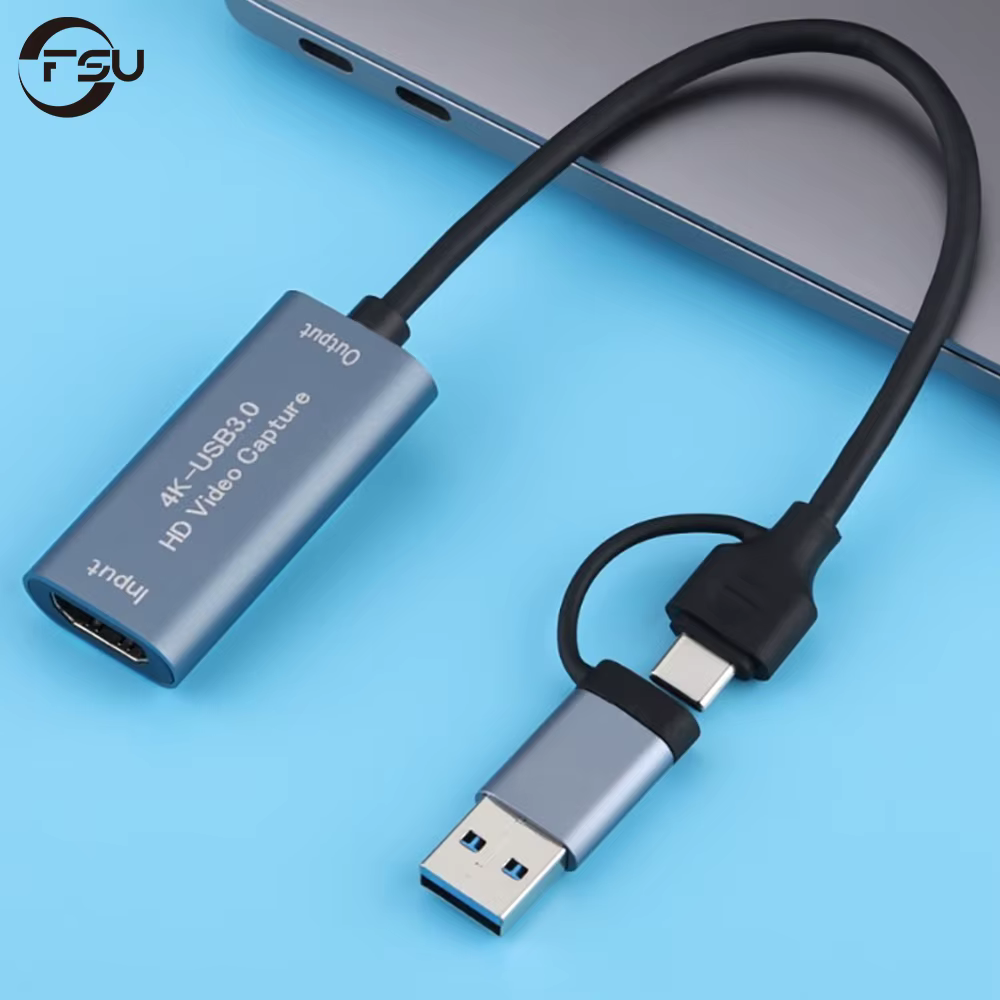 Tarjeta de captura de vídeo FSU 4K 1080P 60fps compatible con HDMI a USB 3,0 para grabadora de transmisión de juegos para Windows,Mac,PS4,Switch,Xbox - imagen 2