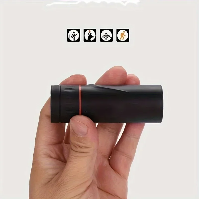 Mini telescopio Monocular portátil 2000x25 HD, telescopio para teléfono móvil con soporte, telescopio para acampar, cazar y observación de aves - imagen 4