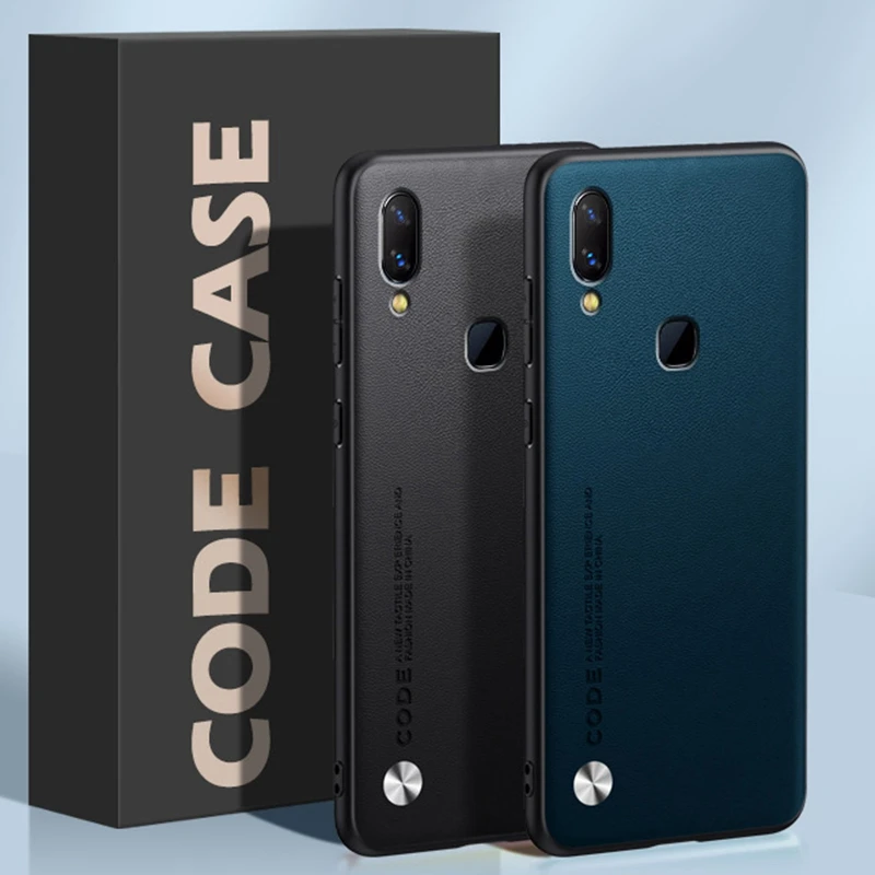 Funda de cuero PU de lujo para Vivo Y85, funda trasera de silicona mate a prueba de golpes, funda de teléfono de protección completa para Vivo V9 Youth Z1 Z3X - imagen 4
