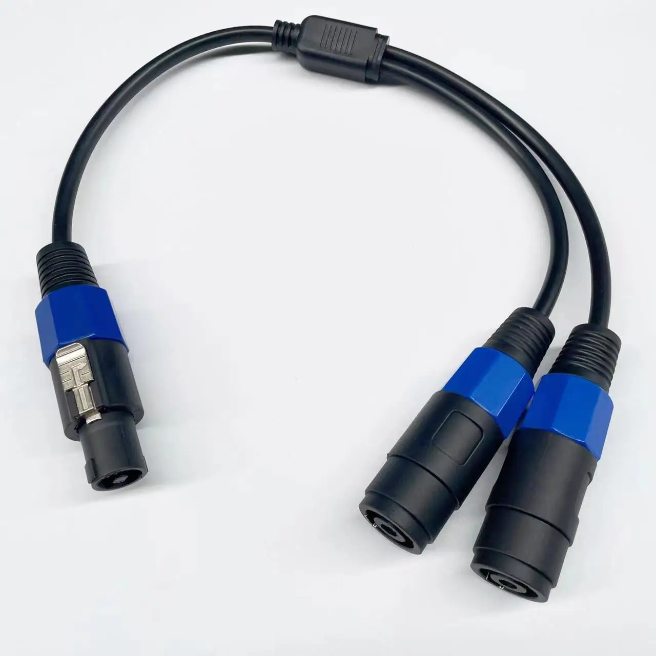 Speakon Splitter 1 a 2 divisor Y Cable altavoz Cable de rotura Speakon hembra macho a doble macho Cable de sonido de extensión 0,5 m - imagen 2