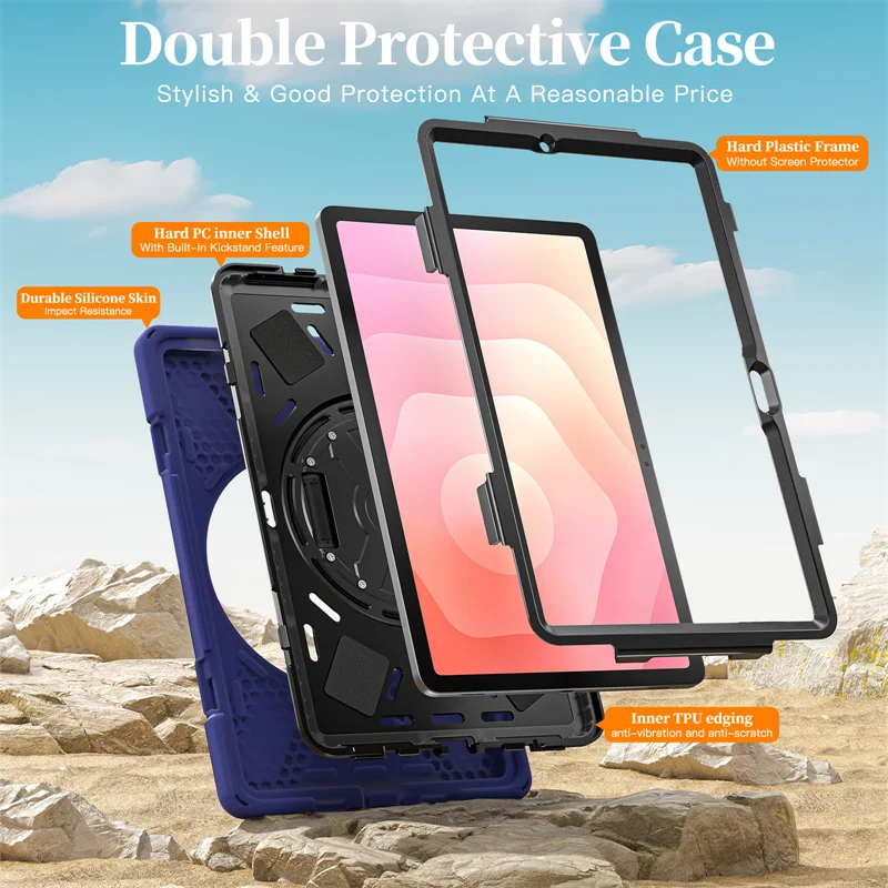 Funda de tableta a prueba de golpes para Samsung Galaxy Tab S11 S10 Lite S9 FE 10,9 S8 S7 11 Plus 12,4 pulgadas Ultra 14,6 pulgadas Funda Coque - imagen 3