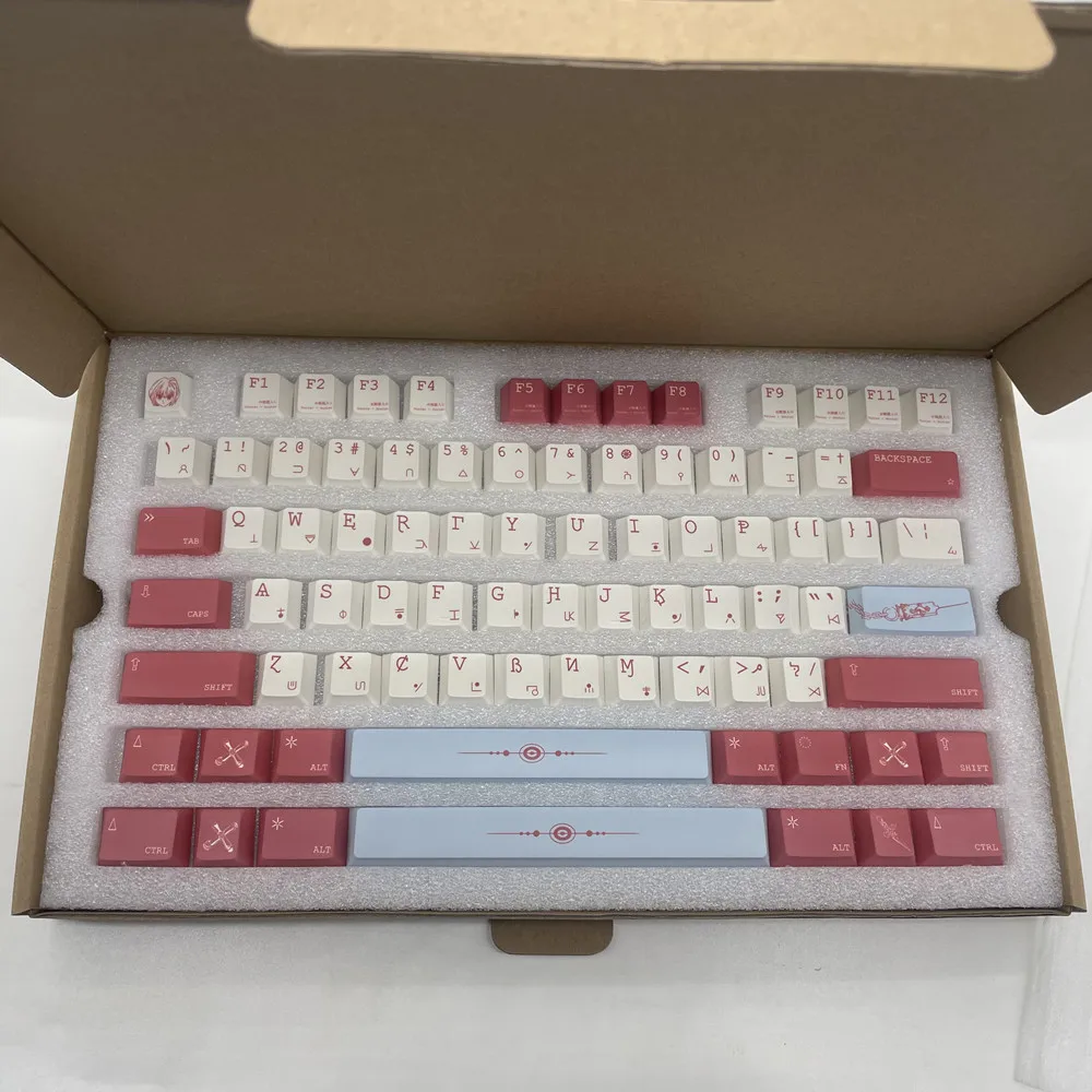 DYE FETISH Colapka Keycap Cherry Profile PBT 143 teclas 5 lados DYE-Sub Kit de personalidad para interruptores Gateron Teclado mecánico