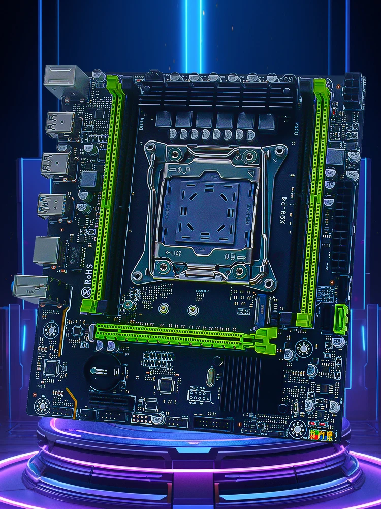 Placa base MUCAI X99-P4: para Xeon E5/i7, 4 ranuras DDR4 (2133MHz), NVMe, 500W BP! - imagen 2