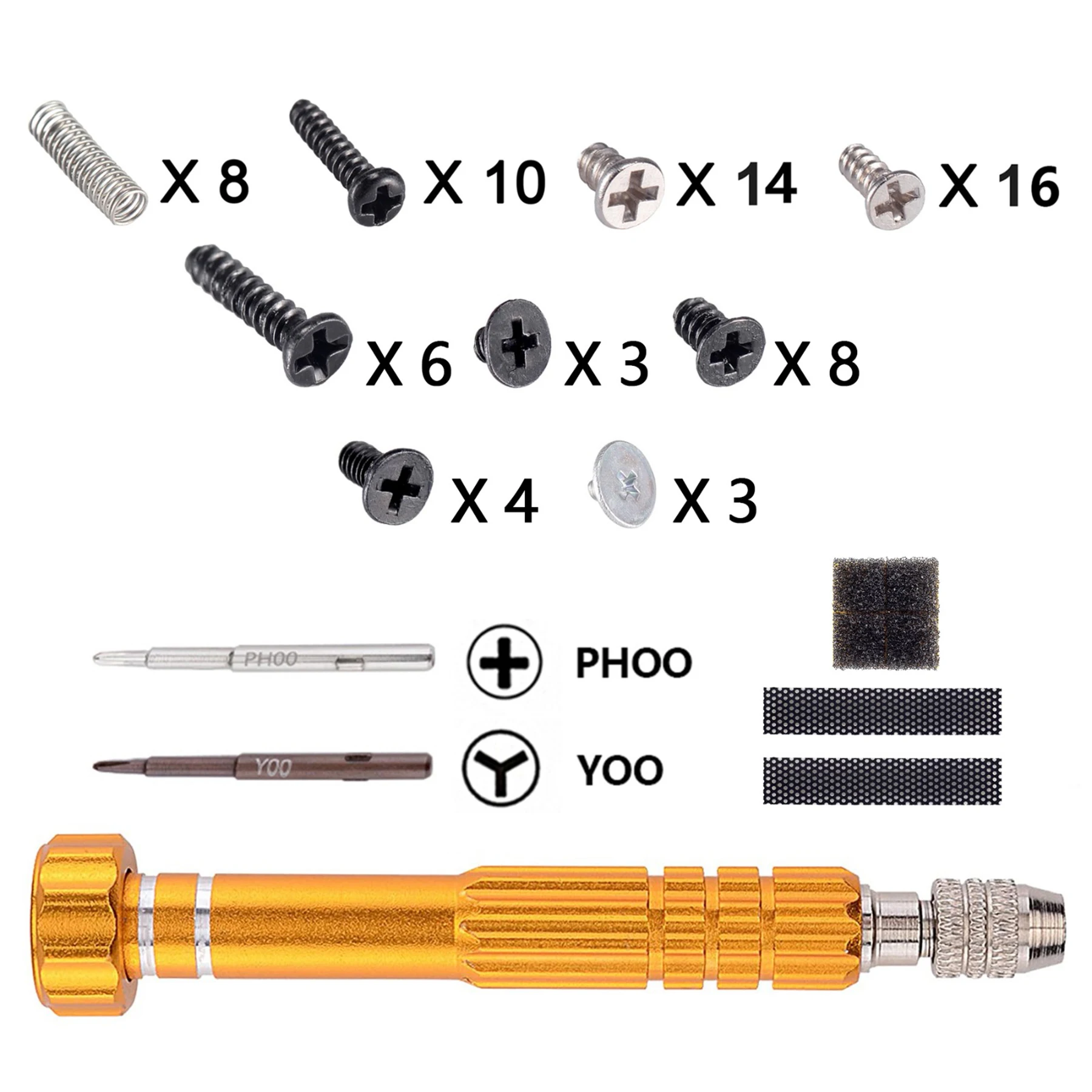 Carcasa eXtremeRate Joycon con botones para Nintendo Switch (modelo original 2017), accesorios de placa trasera de consola Grip - Blanco - imagen 2