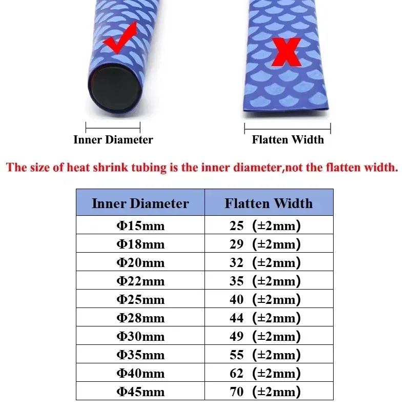 1 ~ 10 Uds nuevo tubo termorretráctil antideslizante ID dorado 15 ~ 45mm cubierta impermeable Protector de mango de bicicleta envoltura de caña de pescar antideslizante - imagen 2