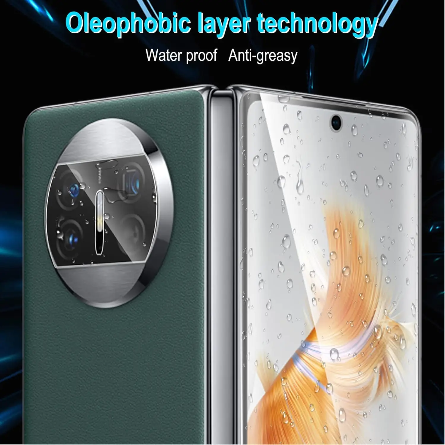 6 en 1 para Huawei Mate X6 X5 X3 2 uds película de hidrogel para pantalla interna 2 uds película suave en pantalla externa 2 uds Protector de cámara - imagen 3