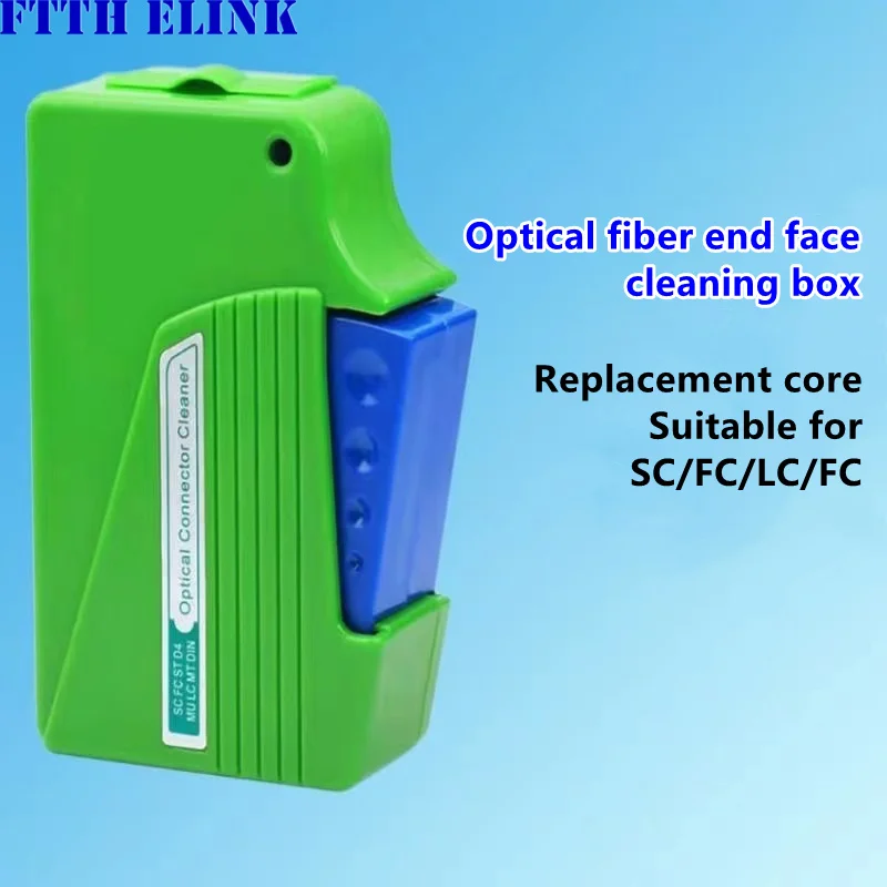 Cinta de casete limpiadora de fibra para cara final del conector óptico 500+ vida útil ftth depurador color aleatorio FTTH ELINK 1 pieza - imagen 4