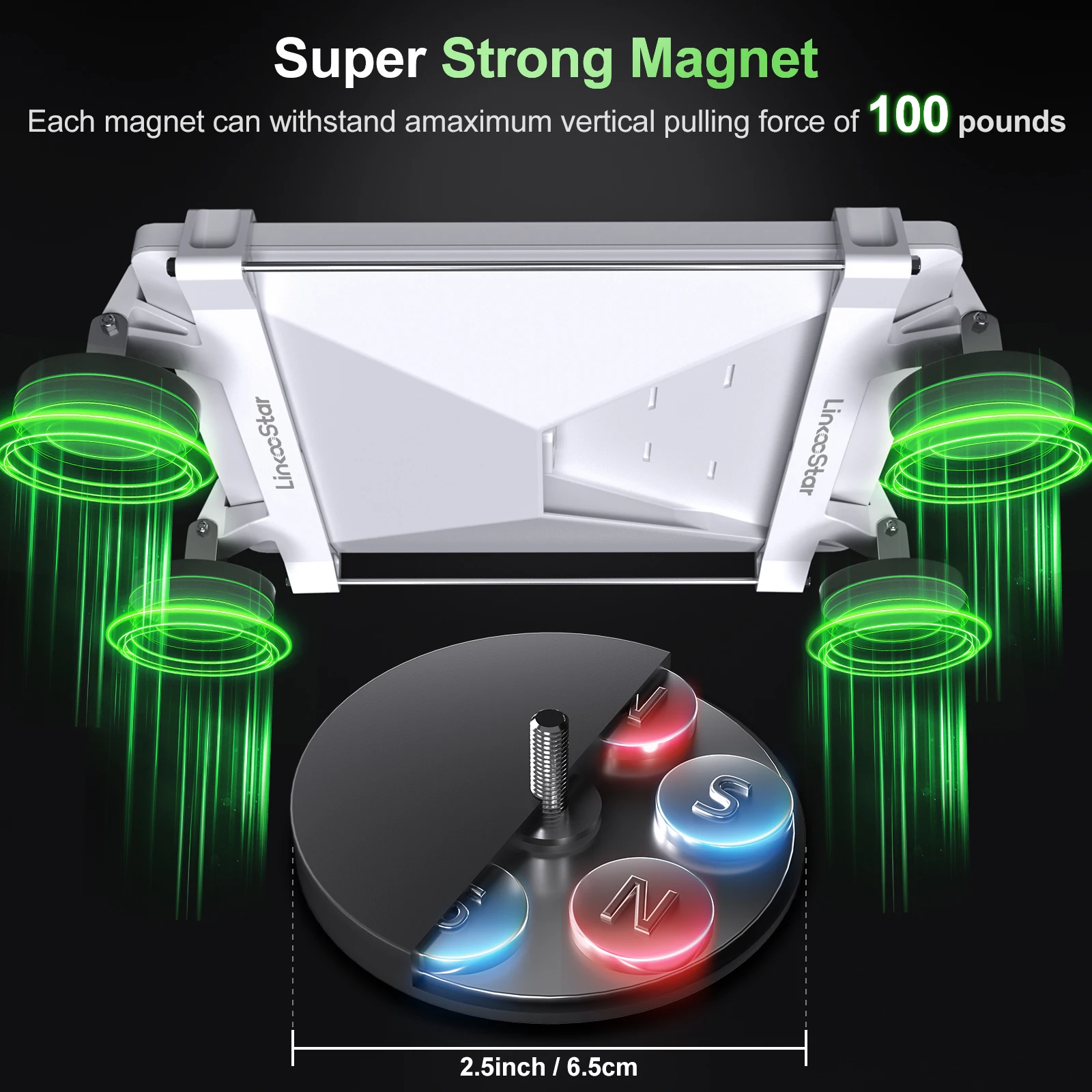 Kit de montaje en techo para Starlink Mini montaje en techo soporte magnético montaje en techo de coche estante de techo de remolque para RV furgonetas barcos Overlanding - imagen 4
