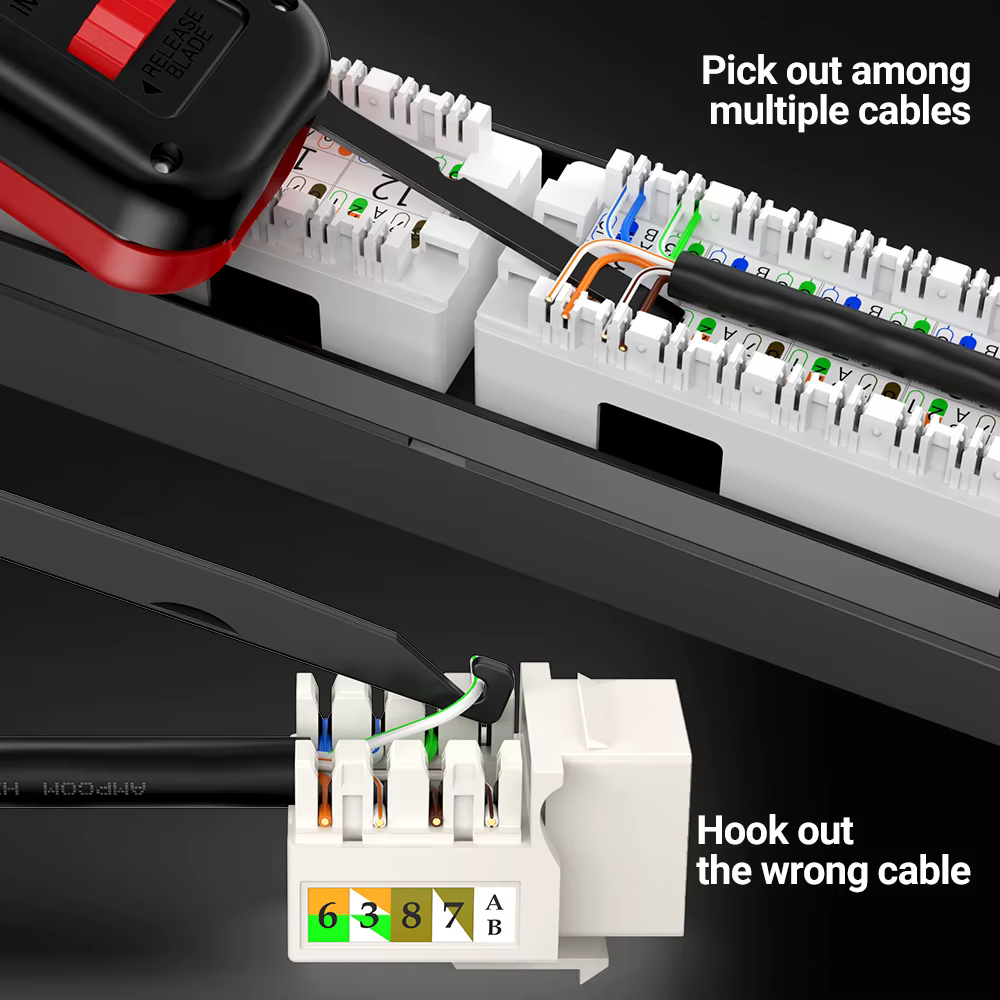 Herramienta de Impacto AMPCOM Tipo 110 – Cuchillas Doble para Cables - imagen 3