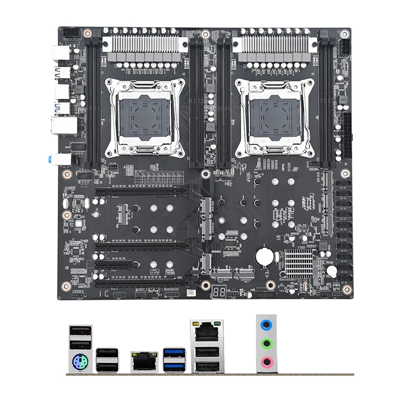 Juego de placa base X99 D4 Dual Pro con 8 ranuras para memoria DDR4 10 * SATA 3,0 2 * RTL811H Gigabit Ethernet para CPU Intel LGA 2011-3 V3 /V4 - imagen 2