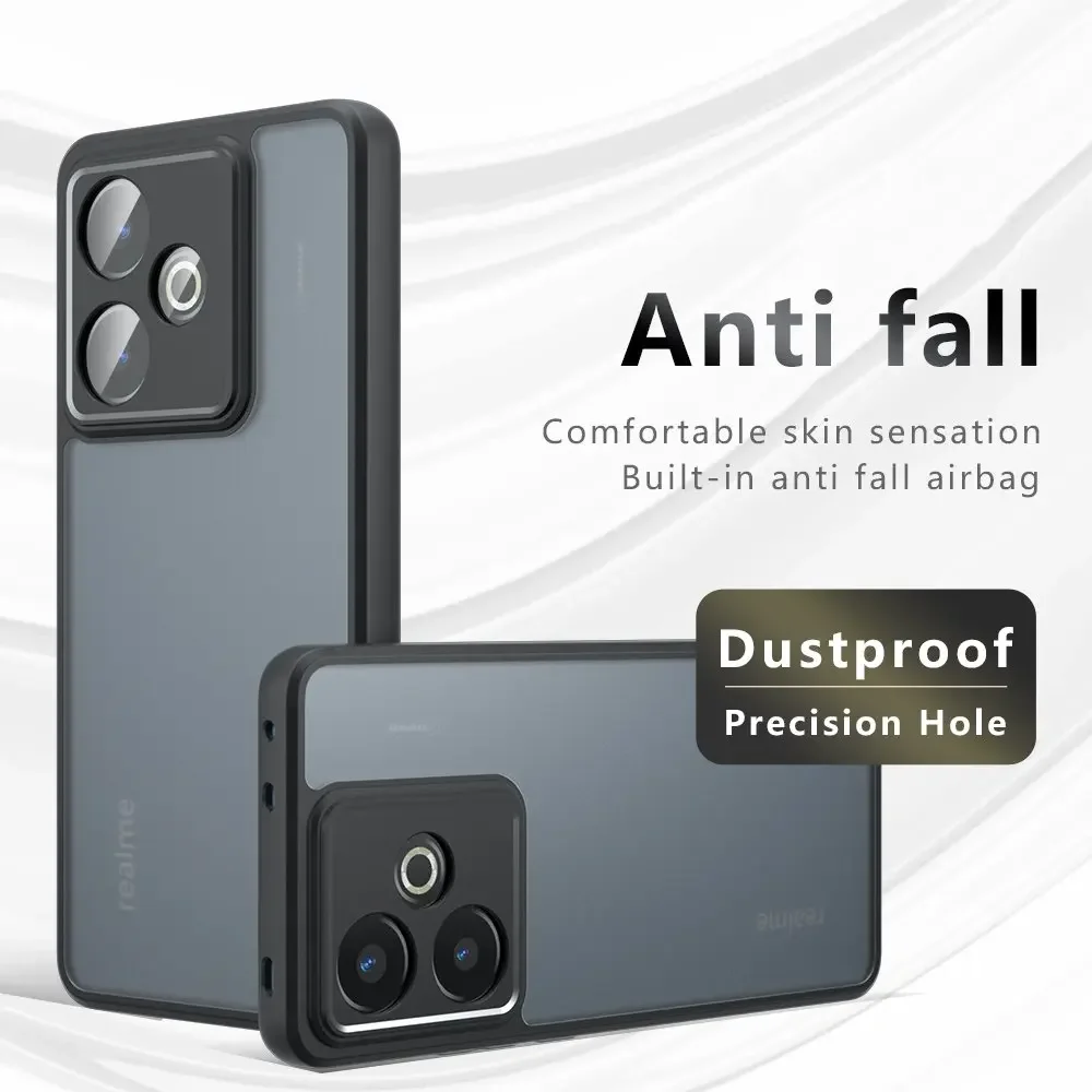 Para Realme GT7 funda para Realme GT 7 carcasa dura transparente PC suave TPU protección trasera de teléfono Fundas Realme GT7