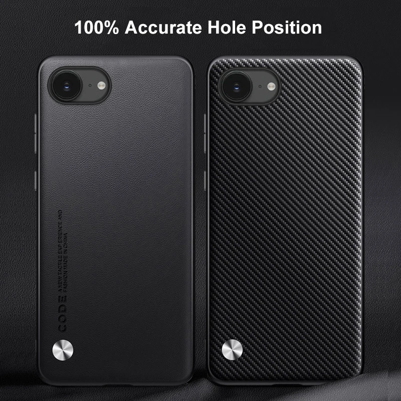 Funda de cuero PU de lujo para iPhone 16E, funda trasera de silicona a prueba de golpes, funda protectora para teléfono para iPhone 16 E iPhone16E iPhone16 E - imagen 4