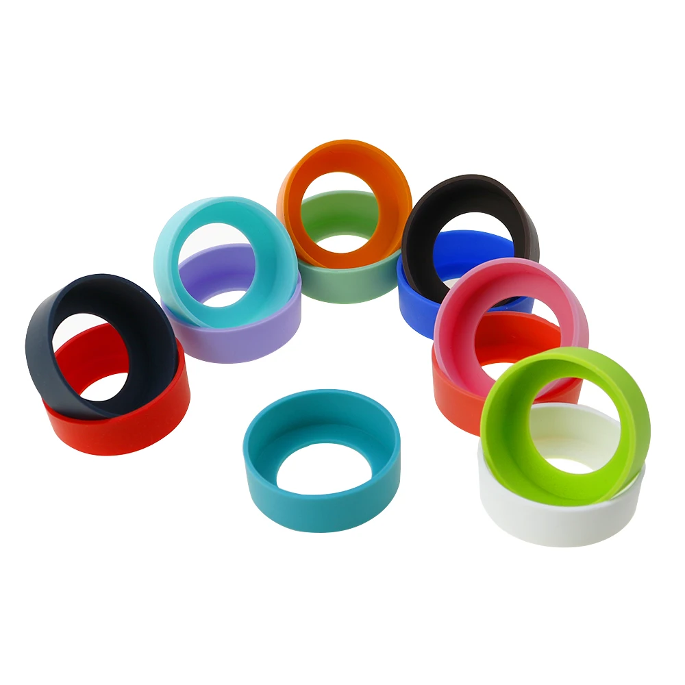 Cubierta inferior de silicona para taza, cubierta protectora antideslizante para taza de agua, soporte inferior antiquemaduras, almohadilla para taza redonda, 1 piezas, 5,5 CM - imagen 3