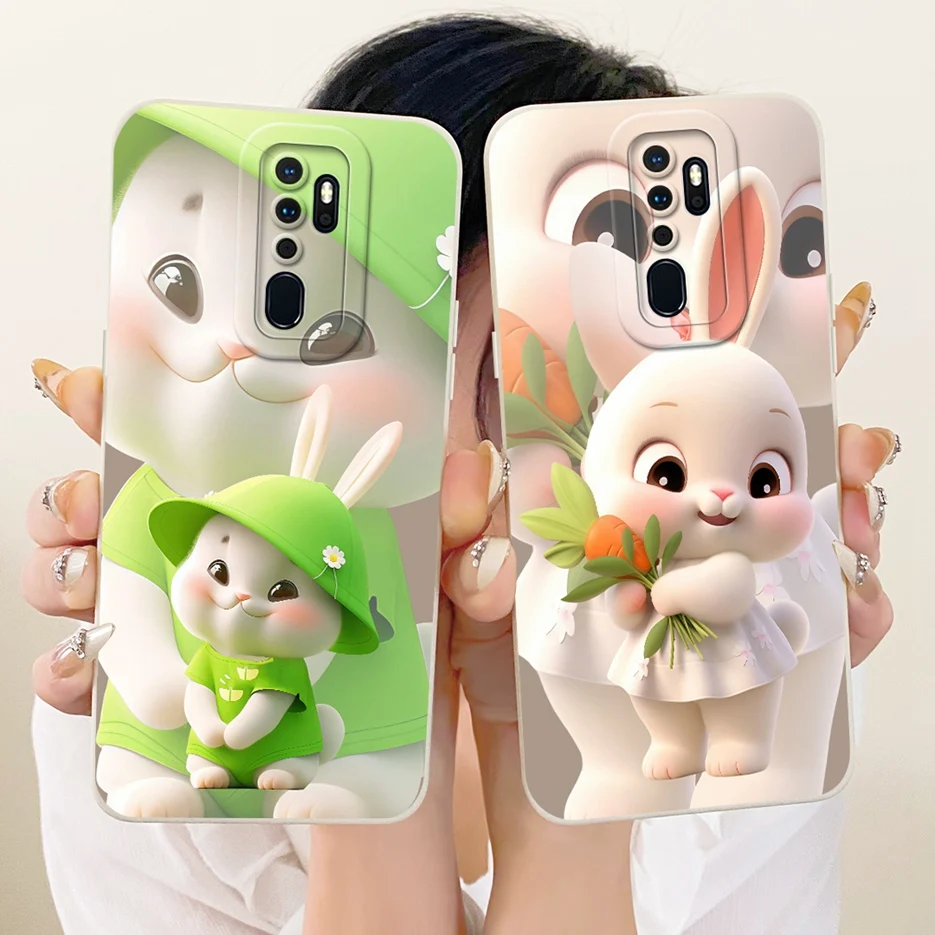 Para Oppo A9 2020 funda Oppo A11x lindo gato cubierta de dibujos animados suave TPU mate fundas de teléfono para Oppo A5 2020 A92020 OppoA11x Fundas parachoques - imagen 2