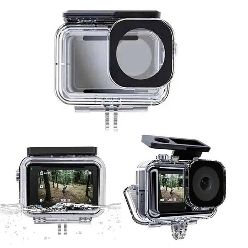 TELESIN 45M carcasa de buceo funda impermeable para DJI OSMO Action 3 4 5Pro accesorios de cámara cubierta protectora subacuática