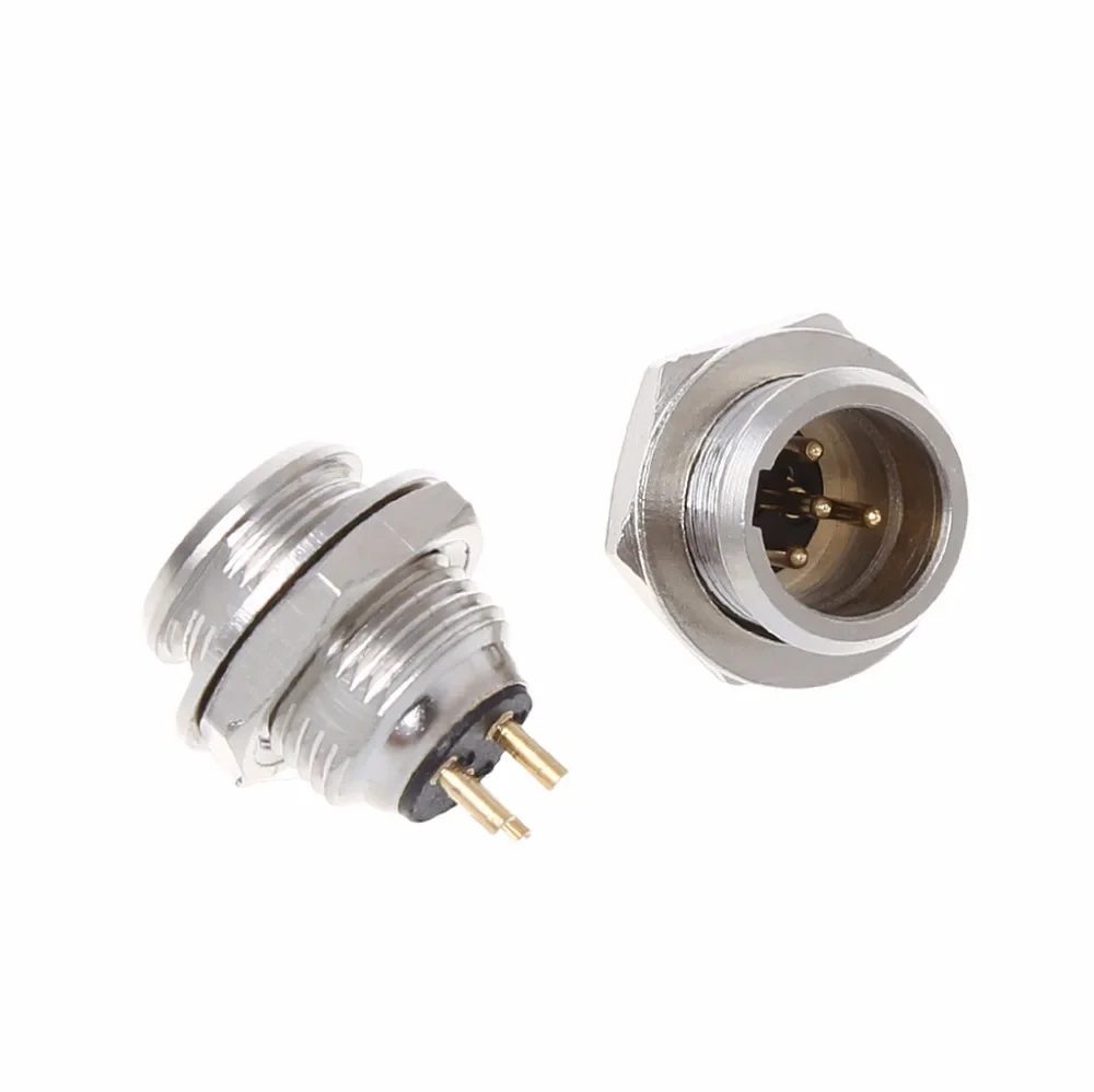 1 Uds alta calidad Mini XLR 3Pin 4Pin 5Pin Panel macho chasis enchufe pequeño XLR micrófono conector de Audio - imagen 4