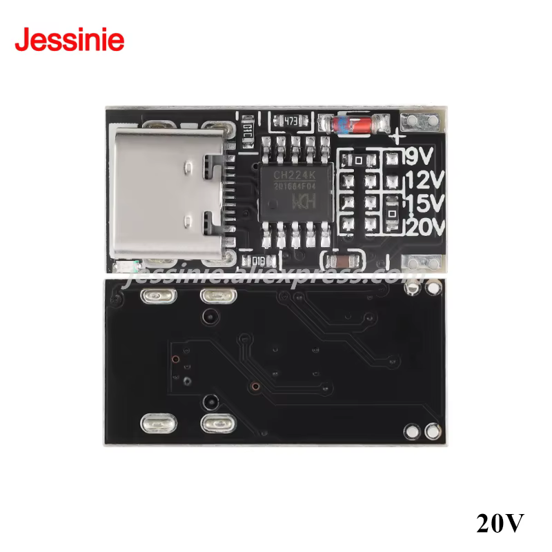 Módulo deceptivo de carga rápida CTP9, 20 piezas, 9V, 12V, 15V, 20V, PD/QC, Cable de refuerzo USB de carga rápida, adaptador óptico de enrutador tipo C - imagen 5