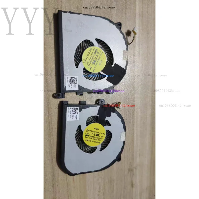 98% nuevo ventilador de refrigeración FORCPU GPU para Dell XPS15 9550 M5510 9560 M5520 0RVTXY 036CV9
