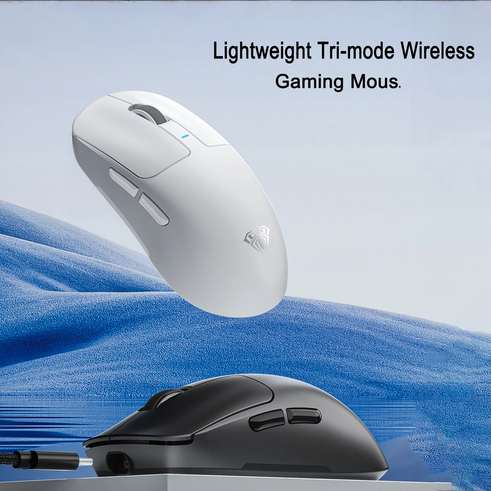 ​ ​ ​ ​ ​ ​ Ratón para juegos AULA SC680, ratón inalámbrico Bluetooth de tres modos 2,4G, ratón ligero de 26000DPI Paw3395 para jugadores de deportes electrónicos para PC - imagen 2