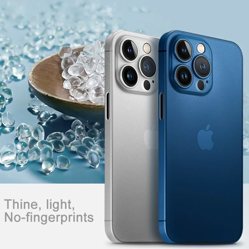 Doorschijnend Ultra Dunne PC Matte Case Voor iPhone 11 12 13 14 15 16 Pro Max 15 Plus Frosted telefoon Cover Fundas - imagen 5