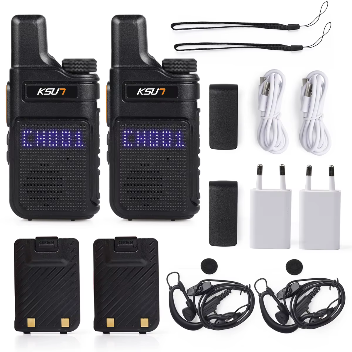 KSUT PMR446 Walkie Talkie Mini Radio Portátil Bidireccional - imagen 3