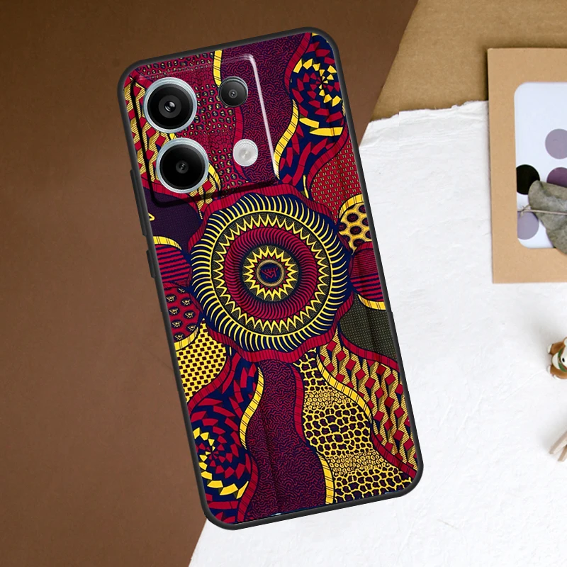 Funda estampada de tela de estilo africano para Xiaomi Redmi Note 13 Pro Plus Note 12 11 9 10 11S 10S 12S Redmi 13C 10C 12C - imagen 5