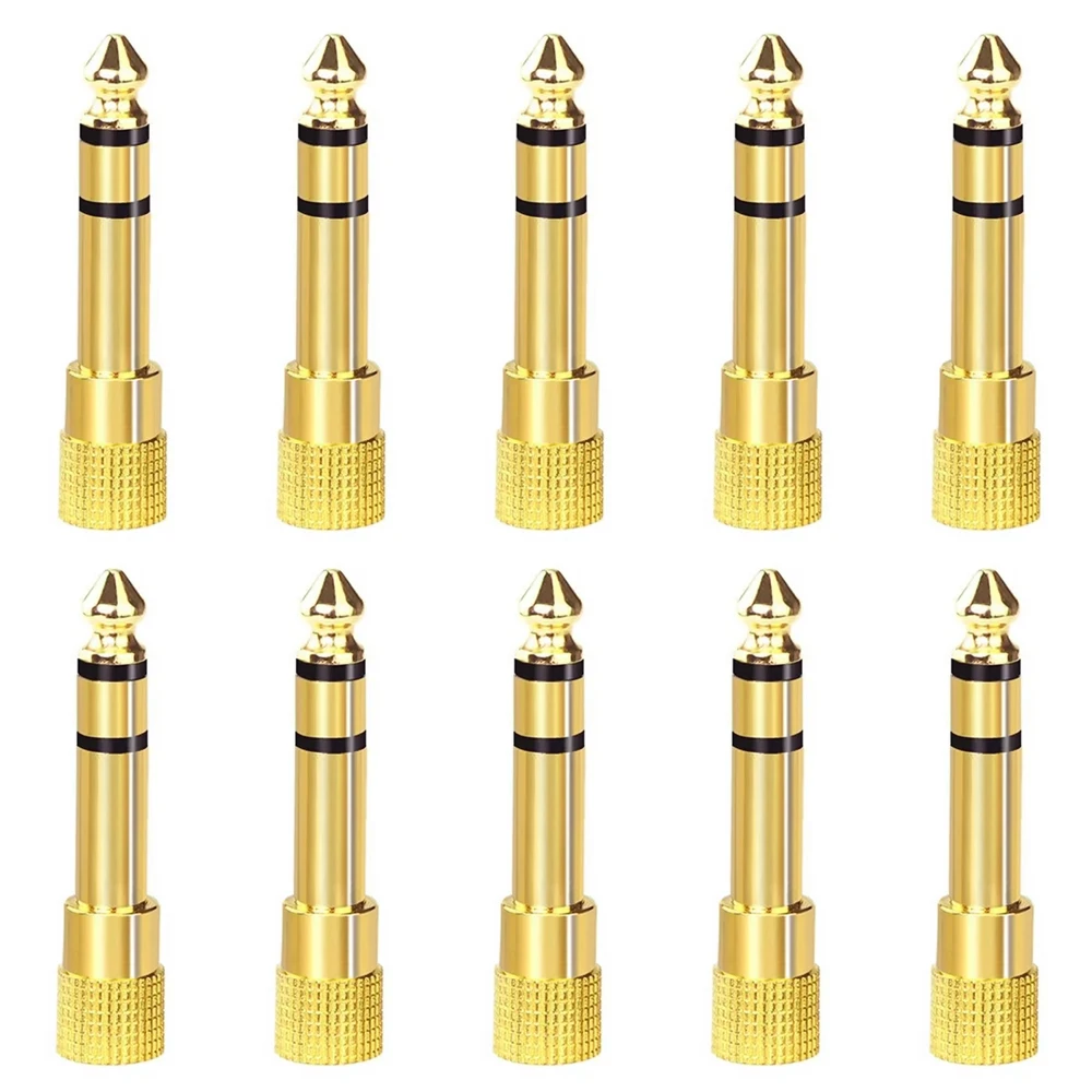 10PC 6.35mm to 3.5mm