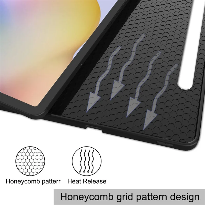 Para Samsung Galaxy Tab S6 Lite 10,4 funda con soporte para Samsung Tab S6 Lite funda 2024 2022 2020 SM-P610 P620 P619 fondo portaminas - imagen 2