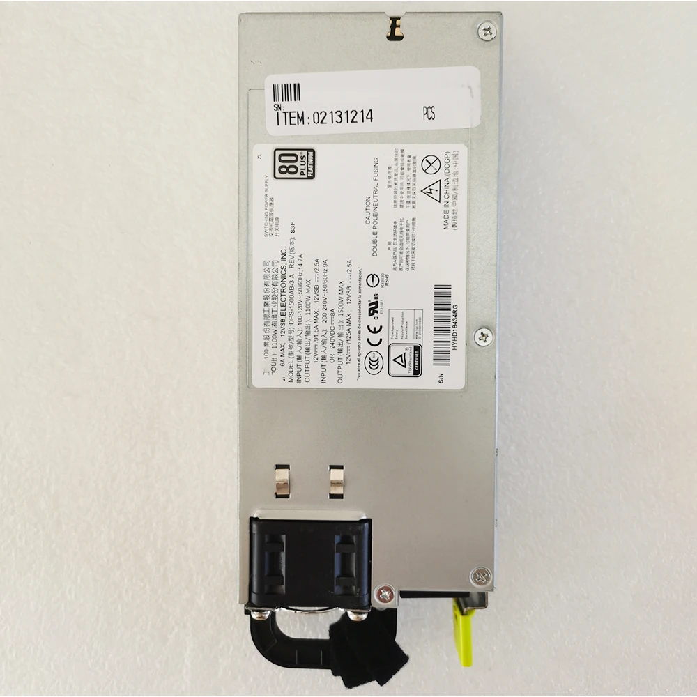 100% probado envío rápido 1500W 12V 125A fuente de alimentación del servidor DPS-1500AB-3 A