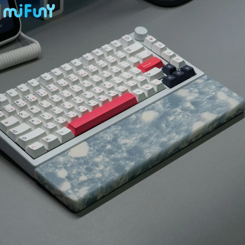 MiFuny-repos de muñeca para teclado Microlite, cómodo alivio, reposamuñecas Original, ergonómico para teclado mecánico de 61/68/87/98/104 teclas - imagen 2