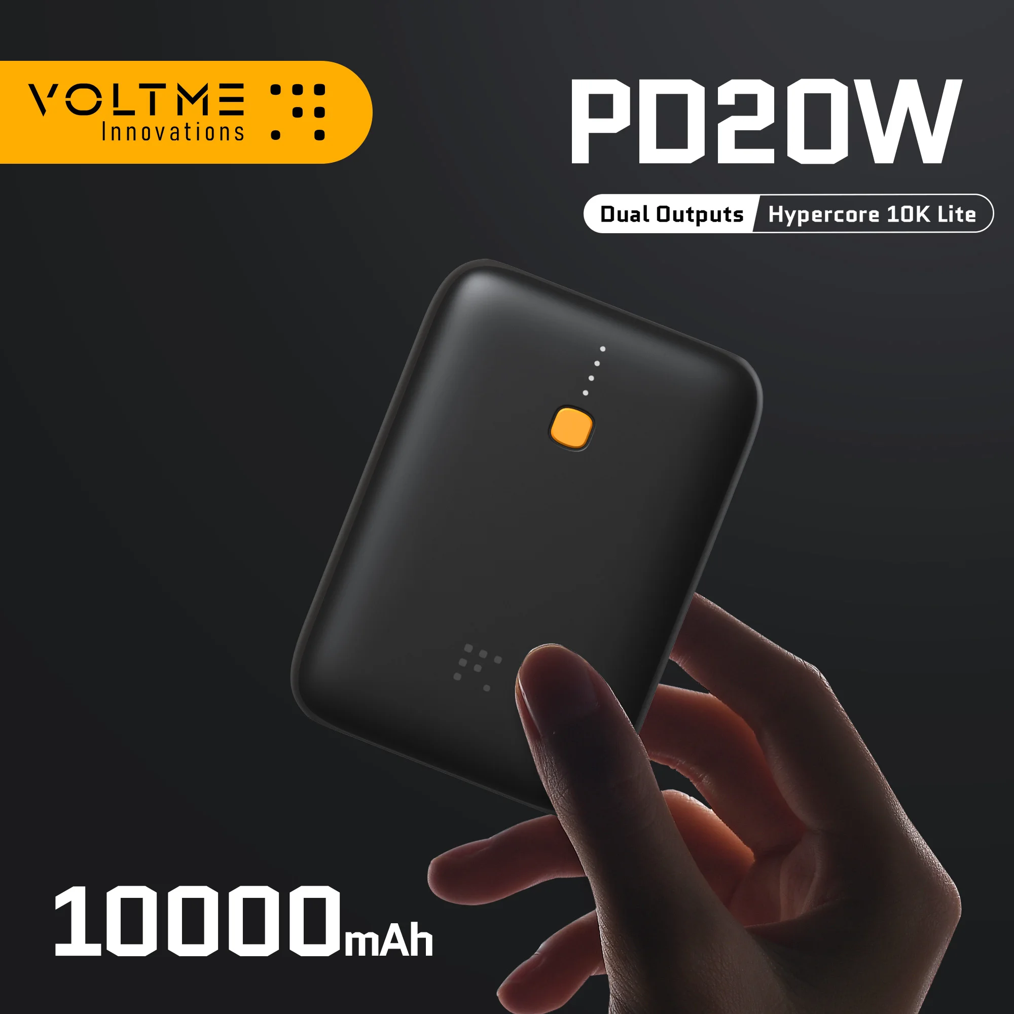 Voltme-Hypercore 10K Lite power bank cargador de batería externo portátil de carga rápida, 22,5 W, 10000 mAh, tipo C, PD, para iPhone 16 - imagen 2